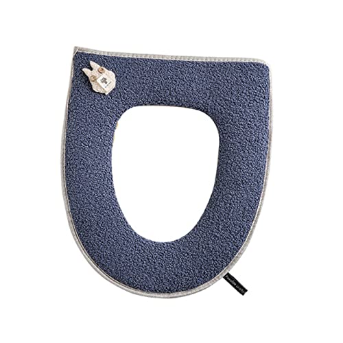 DIKACA Weicher Gepolsterter Toilettensitzbezug mit Reißverschluss Warme Flauschige Wc sitzauflage für Erwachsene rutschfest Komfortabel Kreative Badezimmerdeko Passend für Wintergebrauch von DIKACA