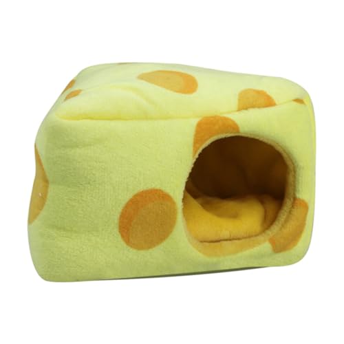 DIKACA Winddichtes Warmes Kuschelnest für Kleine Tiere Plüschbett in Käsekuchen Design Gemütliches Hamsternest Cartoonartig für Hamster Meerschweinchen Kaninchen und Zwerghasen DIKACA Winddichtes Warmes Kuschelnest für Kleine Tiere Plüschbett in Käsekuchen Design Gemütliches Hamsternest Cartoonartig für Hamster Meerschweinchen Kaninchen und Zwerghasen von DIKACA