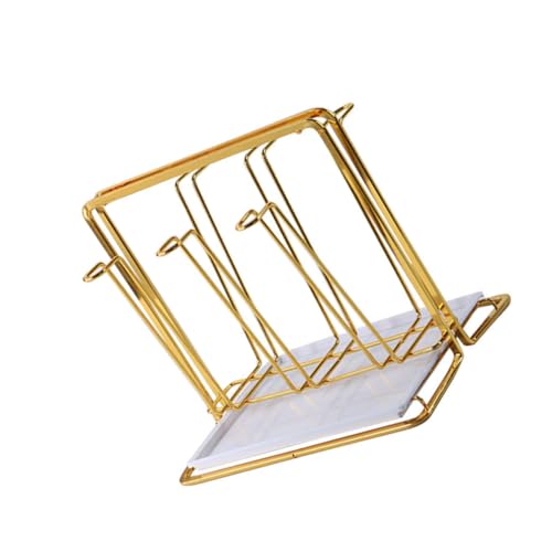 DIKACA Wrought Iron Cup Draining Rack mit Tablett Stabiler Becherhalter für Schreibtisch und Küche Freistehend Praktischer Organizer für Glasbecher Elegantes Design Rostfrei Vielseitig DIKACA Wrought Iron Cup Draining Rack mit Tablett Stabiler Becherhalter für Schreibtisch und Küche Freistehend Praktischer Organizer für Glasbecher Elegantes Design Rostfrei Vielseitig von DIKACA