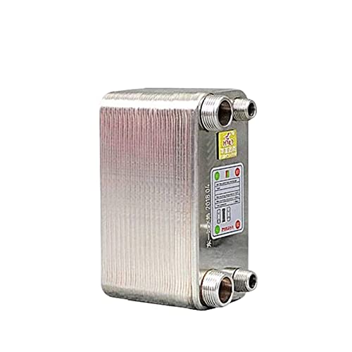 DIKAMAN 32 Teller Würzekühlung Edelstahl Wärmetauscher gefärbter Platten Typ Warmwasserbereiter Kühler Kühler Counter Flow Chiller Für Fußbodenheizung(Different Side) von DIKAMAN