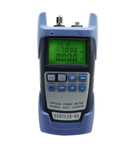 DIKAMAN Glasfaserkabeltester, All-IN-ONE FTTH Glasfaser-Leistungsmesser -70 Bis +10 DBm Und 10 MW 10 Km Optischer Kabeltester, Visuelle Fehlerortung Hohe Stabilität von DIKAMAN