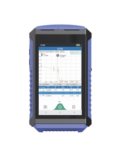 DIKAMAN Glasfaserkabeltester, Glasfasertester Mit Touchscreen OTDR 980TEK-D26 1310 Nm 1550 Nm 26/24 DB Testbereich 100 Km OPM OLS VFL Reflektometer Hohe Stabilität(SC UPC Connector) von DIKAMAN