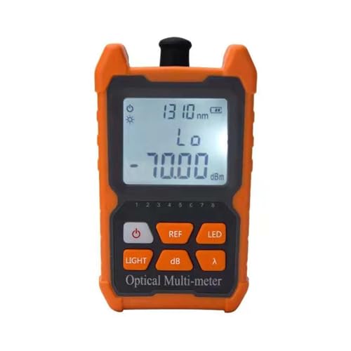 DIKAMAN Glasfaserkabeltester, MINI OPM Handheld Mini Fiber Optical Power Meter Glasfaserkabel Tester -70+6dBm Oder -50+26dBm Hohe Stabilität(Dry battery -70 to 6) von DIKAMAN