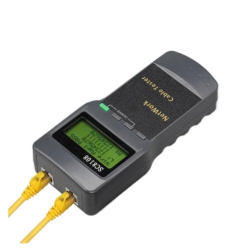 DIKAMAN Glasfaserkabeltester, Tragbarer LCD-Netzwerktester Und LAN-Telefonkabeltester Und Messgerät Mit Display Hohe Stabilität von DIKAMAN