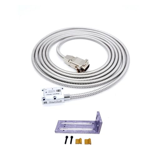 DIKAMAN Linearencoder-Kit, Hochpräziser Fräs-/Drehmaschinen-Schleifgerät DRO mit magnetischer Skala, 5 V, 0,005 mm, magnetischer Linear-Encoder für Fräsmaschine(MSR5000 Reader) von DIKAMAN