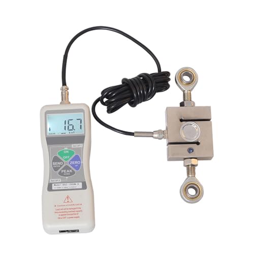 Dynamometer, DS2-S 0-5000N Hochpräzise Digitalanzeige Externer Push-Pull-Dynamometer Externer Dynamometer S-Typ Digitaler Druckkraftmesser(DS2-S-100N) von DIKAMAN