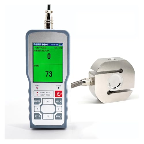 Dynamometer, Digitales Kraftmessgerät mit Wägezellensensor, Testkraft-Gewichtsdruck-Push-Pull-Messgerät, Dynamometer, Spitzen-/Track-Modus ± 0,05% FS(10KG Force Gauge) von DIKAMAN