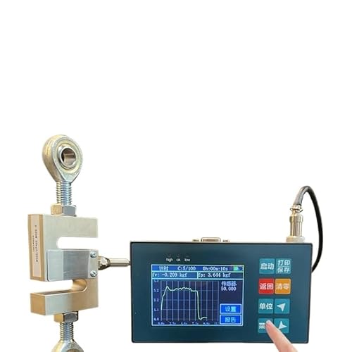 Dynamometer, Serie Hochpräziser Digitalanzeige-Push-Pull-Kraftmesser 0-50 KN/5 Tonnen Touchscreen-Multifunktionsspannung(S-10KN 1ton) von DIKAMAN