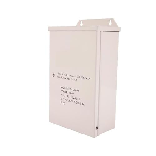 Geregeltes DC-Universal-Schaltnetzteil Niederspannungstransformator 100/300 W Außenlandschaftsbeleuchtungstransformator Wetterfester Pool-/Spa-/Landschaftsbeleuchtungsstrahler für LED-Lichtleiste, 3D- von DIKAMAN