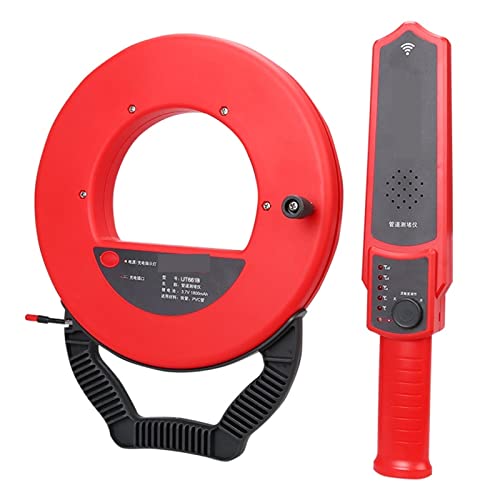 Wandscanner, Pipeline-Blockade-Detektoren 35 m Wand-PVC-Eisen-Rohr-Blockade-Diagnose-Tools Kanalwasser Plumb Blocking Detect Meters Mit hochpräzisen Sensoren, Heimwerkerwerkzeug (Color : 661B 30M) von DIKAMAN