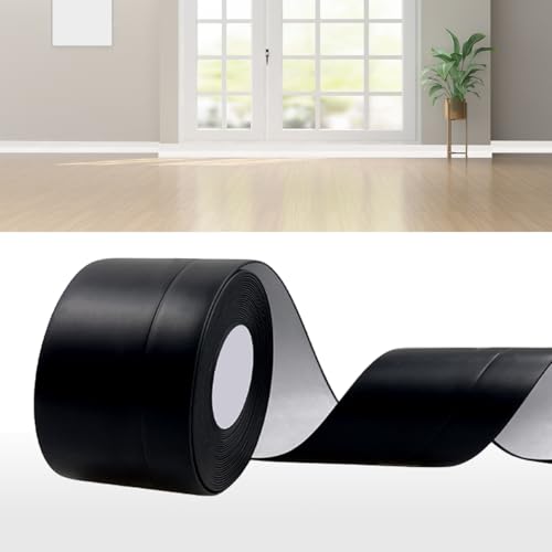 DIKARIYA Weichsockelleiste Selbstklebend Schwarz, 50x20mm 12 Meter Sockelleiste Selbstklebende, PVC Weichsockelleiste Flexibel Fussleisten Selbstklebend, Flexible Knickleiste für Küche Bad Badezimmer DIKARIYA Weichsockelleiste Selbstklebend Schwarz, 50x20mm 12 Meter Sockelleiste Selbstklebende, PVC Weichsockelleiste Flexibel Fussleisten Selbstklebend, Flexible Knickleiste für Küche Bad Badezimmer von DIKARIYA