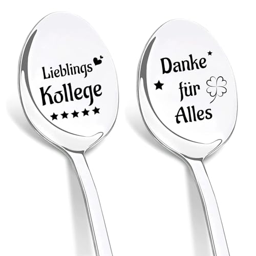 DIKARIYA Geburtstagsgeschenke für Kollegen, 2er Kaffeelöffel mit Gravur Lieblingkollegen Geschenke Geburtstag Abschiedsgeschenk Jobwechsel Dankeschön Geschenk für Kollegen Kollegin Team Mitarbeiter DIKARIYA Geburtstagsgeschenke für Kollegen, 2er Kaffeelöffel mit Gravur Lieblingkollegen Geschenke Geburtstag Abschiedsgeschenk Jobwechsel Dankeschön Geschenk für Kollegen Kollegin Team Mitarbeiter von DIKARIYA