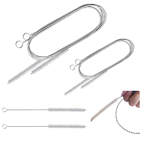 DIKEBAO 6 Stück Schlauchbürste Lang Flaschenreiniger Bürste Flexibel Reinigungsbürste Set Flaschenbürste Nylon Rohrreinigungsbürste Dünn Milchschlauchbürste für Kaffeemaschine Aquarium(20cm/40cm/80cm) von DIKEBAO