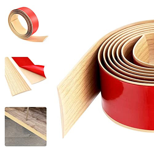 DIKEBAO Übergangsschiene Selbstklebend Übergangsleiste Laminat Abschlussleiste Vinyl Abschlussprofil PVC Übergangsprofil 2m Teppichschienen Vinylboden Abschlussleiste für Teppich Boden (Gelbe 40mm) von DIKEBAO