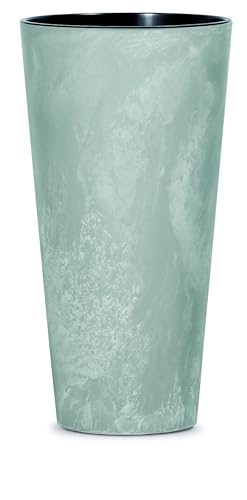 DIKEL Blumentopf Ø 25 cm, Höhe 47 cm | Übertopf in Betonoptik aus langlebigem Kunststoff, witterungs- und UV-beständig | Blumentöpfe für stilvolle Garten- und Raumgestaltung | Beton von DIKEL