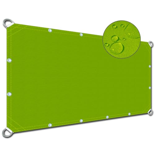 Sonnenschutz Terrasse 1.8x6m, UV Schutz Sonnenschutz Witterungsbeständig Segel für Beschattung Polyestergewebe für Patio Pergola Pool Gras-grün von DIKENI