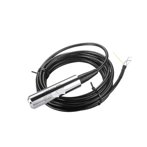 OPFVUJIKX 4-20 mA, 0-5 V, 0-10 V, Tauchwasserstandssensor, 5 m, 10 m, 15 m, Wasser, Öl, hydrostatischer Füllstandssensor, Tankwassermesssonde(5M Range 10M Cable,RS485 Output) von DIKKAC