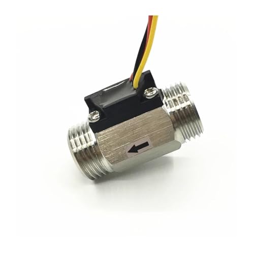 OPFVUJIKX G1/2 "1~30L/Min Hall-Effekt Wasser Edelstahl Durchflussmesser NPN Puls DN15 Turbine Wasserdurchfluss(5-24Vdc) von DIKKAC