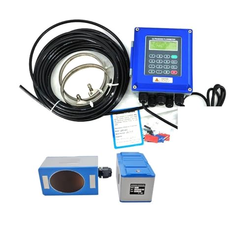 OPFVUJIKX TUF-2000B Wandmontierter Wasserdurchflussmesser-Wandler TS-2/TM-1-HT Optionaler SD-Speicherklemmensensor Ultraschall-Durchflussmesser for Flüssigkeiten(Host Plus TL-1) von DIKKAC