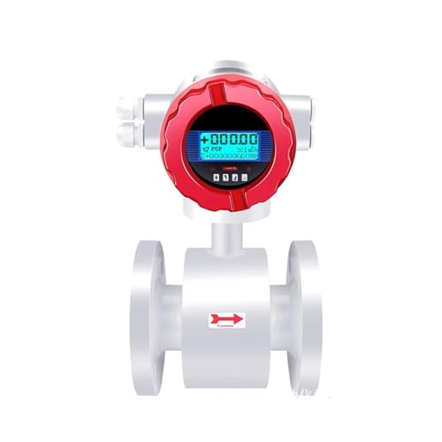 OPFVUJIKX Wasserdurchflussmesser, Sensorgenauigkeit 0,5% RS485 Digitaler intelligenter elektromagnetischer Flüssigkeitsdurchflussmesser(DN50,PTFE Lining) von DIKKAC