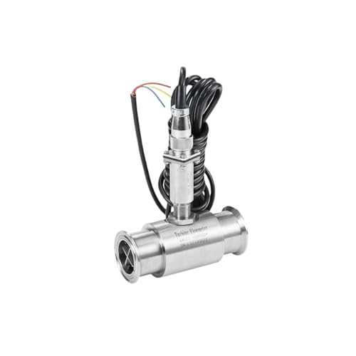 OPFVUJIKX Wasserdurchflussmesser, hochgenauer SS304-Klemmsensor, Impulssignal-Hydraulikdurchflussmesser for Flüssigbrennstoff, Milch, Alkohol, Bier(DN4) von DIKKAC