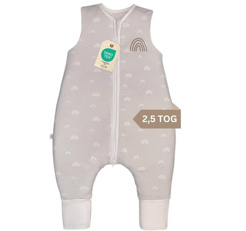 DIKOS Babyschlafsack Babyschlafsack mit Füßen 2,5 TOG REGENBOGEN von DIKOS