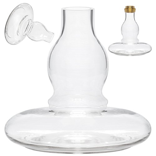 DILAW® Azur Shisha Bowl Glas Ersatzglas Maße: Big Size Höhe: ca. 27cm Bowl ohne Gewinde von DILAW