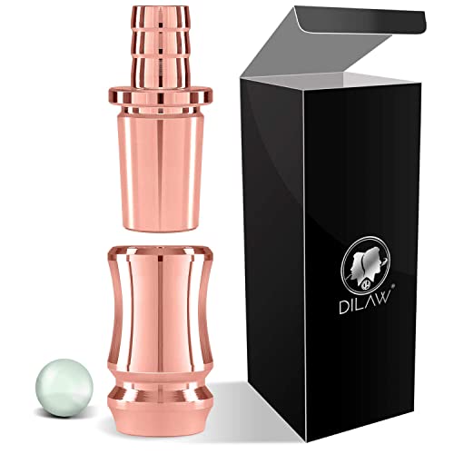 DILAW® Shisha TRIPHAN V2A Edelstahl Schlauchadapter 18/8 Schliff Set 2-teilig Universal Hookah Wasserpfeife zubehör, Menge:2er Pack, Farbe:Rosé Gold von DILAW