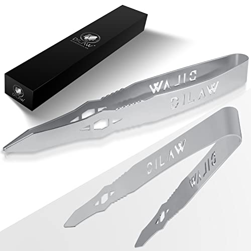 DILAW® Sparta Shisha Premium Kohlezange Zange V2A Edelstahl für Kohle Tabakkopf Shisha-Kopf - 23 cm Silber von DILAW