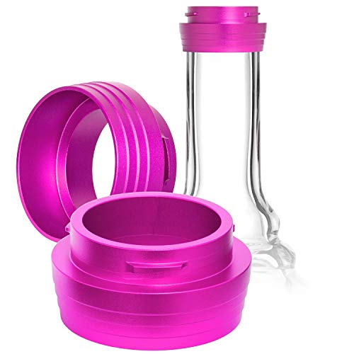 DILAW Shisha Gewinde Alu GEWINDERING Aluminium-KLICKGEWINDE Original Ersatzteil Shisha/Opal/Vatos/MANYAK /, Pink von DILAW