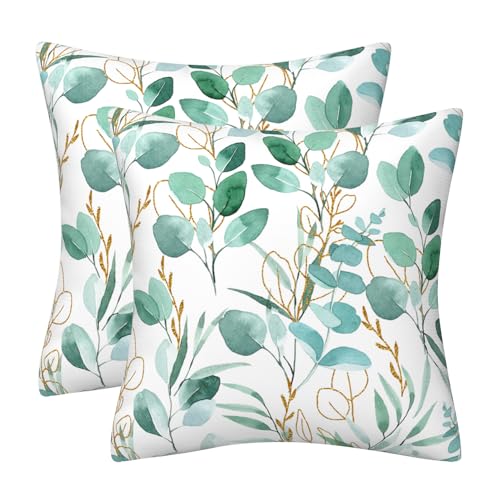 DILOXNSU 2er Set Kissenbezug 45 x 45 cm Gold Grün Blatt Zierkissen Weichen Samt Dekokissen Kissenhülle Quadrat Kissenbezüge für Sofa Bett Couch Deko Kissen Garten Wohnzimmer Sofakissen DILOXNSU 2er Set Kissenbezug 45 x 45 cm Gold Grün Blatt Zierkissen Weichen Samt Dekokissen Kissenhülle Quadrat Kissenbezüge für Sofa Bett Couch Deko Kissen Garten Wohnzimmer Sofakissen von DILOXNSU