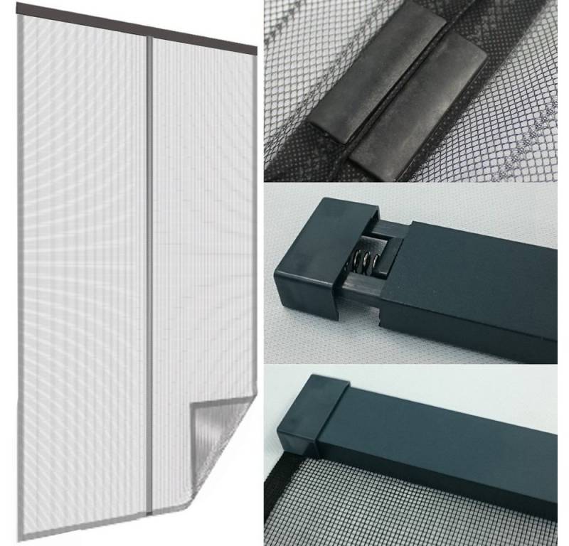 DILUMA Insektenschutz-Vorhang Insektenschutz Klemmvorhang Magic Magnetic 100x220 cm, (1-St), Individuell Kürzbar, mit Magnetverschluss von DILUMA