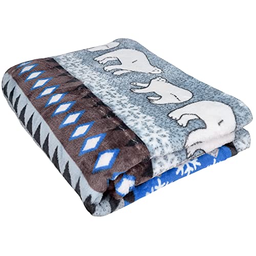 DILUMA Kuscheldecke 140x180 cm Eisbär Blau - Couchdecke flauschig weich, waschbar, fusselfrei - Wohndecke für Couch, Sofa, Terrasse, Garten - Frei von Schadstoffen nach Oeko-Tex100 DILUMA Kuscheldecke 140x180 cm Eisbär Blau - Couchdecke flauschig weich, waschbar, fusselfrei - Wohndecke für Couch, Sofa, Terrasse, Garten - Frei von Schadstoffen nach Oeko-Tex100 von DILUMA