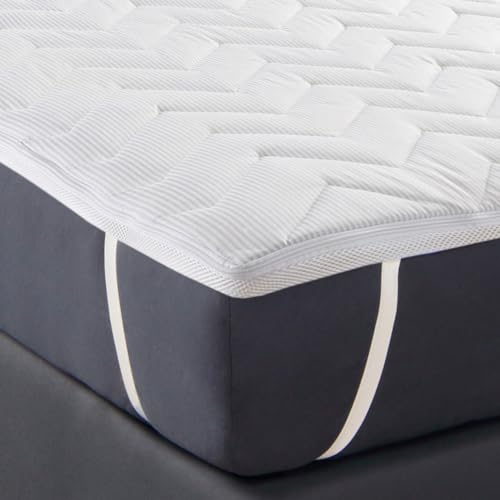 DILUMA Matratzentopper TopCool 90x200x8 cm - Kühlend im Sommer & Wärmend im Winter - Viscoelastischer Matratzen Topper aus Memory Foam - Matratzenauflage für Kaltschaum Matratzen und Boxspringbett von DILUMA