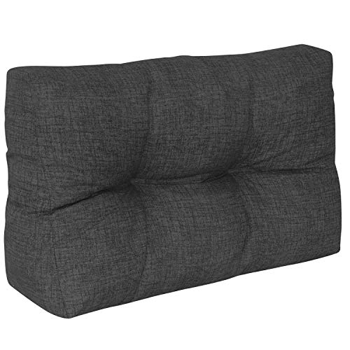 DILUMA | Palettenkissen Comfort Modell 2021 | Rückenlehne 60x40 cm Anthrazit | Für Indoor/Outdoor, Wasserabweisend von DILUMA