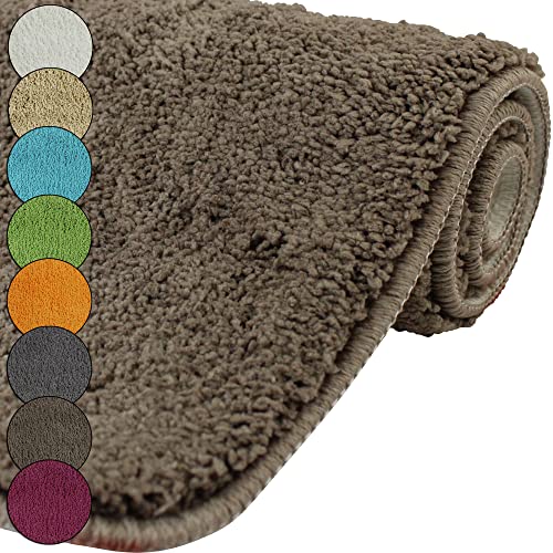 DILUMA | WC Deckelbezug 47x36 cm Taupe | Toilettendeckel Bezug | Flauschiger Hochflor, Weich, rutschfest, Saugstark DILUMA | WC Deckelbezug 47x36 cm Taupe | Toilettendeckel Bezug | Flauschiger Hochflor, Weich, rutschfest, Saugstark von DILUMA