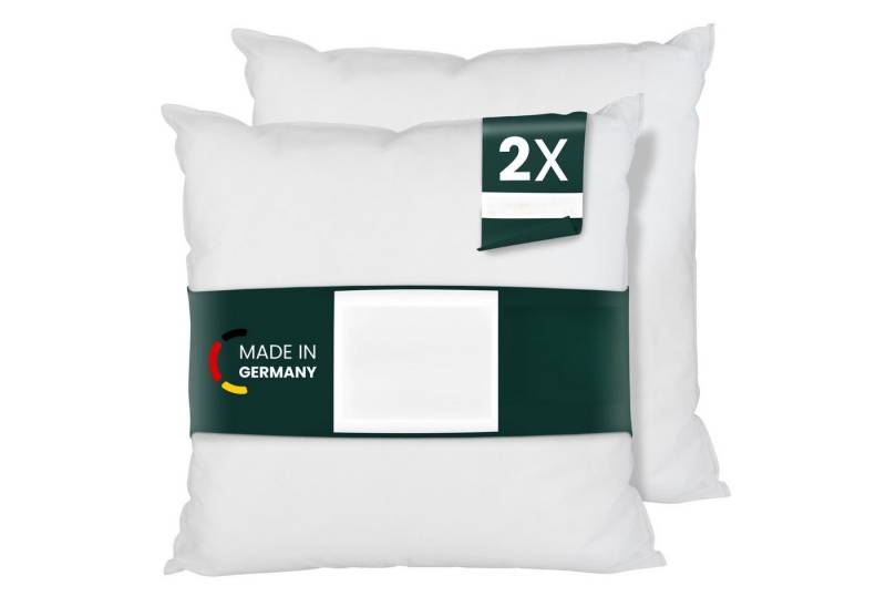 DILUMA Microfaserkissen Füllkissen Mikrofaser 2er Set - Innenkissen, Füllung: Kunstfaser, Sofakissen, Dekokissen, Kopfkissen Füllkissen Kissenfüllung von DILUMA