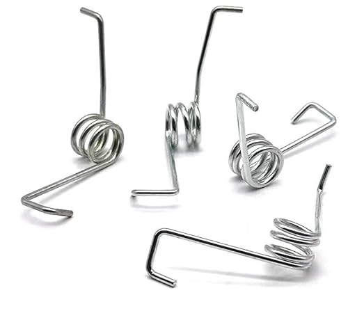 2 Paar 2,6 * 19 * 60 mm Federstahldraht Torsionsfeder Fußtritt Moppeimer Rückprallzubehör Rückprall-Torsionsfeder von DIMEIYAN