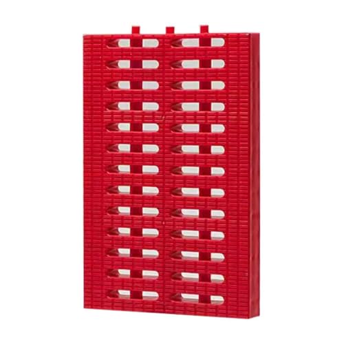DIMEIYAN Entwässerungskanal, Außenablaufabdeckung, Außenrinnen-Entwässerungsgitter, Grabenplatte mit Abdeckung for effizientes Wassermanagement(Red,25 * 30 * 2.5cm) von DIMEIYAN