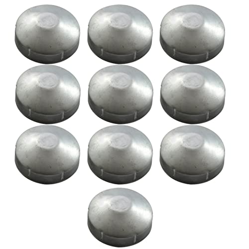 DIMEIYAN Zaunpfostenkappe, Aufsätze for Zaunpfosten, 10er-Pack Zaunpfostenkappe, runde Endkappe aus Aluminium-Maschendraht for Außendurchmesserpfosten/Rohr-Maschendraht-Zaunpfostenkappe(140mm) von DIMEIYAN