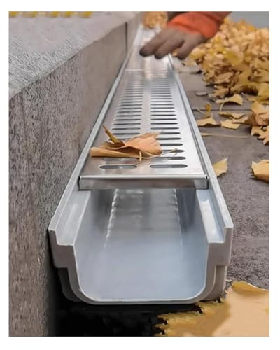 Entwässerungsrinne, Abflussabdeckung for den Außenbereich, U-förmige Kunststoff-Rinnenentwässerung mit Rosten aus Edelstahl 304, 4 Breiten, rechteckiger Graben for Regenwasser- und Sturmkanalisation(6 Entwässerungsrinne, Abflussabdeckung for den Außenbereich, U-förmige Kunststoff-Rinnenentwässerung mit Rosten aus Edelstahl 304, 4 Breiten, rechteckiger Graben for Regenwasser- und Sturmkanalisation(6 von DIMEIYAN