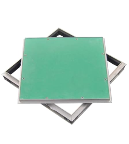 Inspektionsluke, Gipskarton-Zugangsplatte, Decke, Dachbodentür mit Aluminiumrahmen, Wandloch-Abdeckplatte für Krankenhaus, Schule, Hotel (32,5 x 32,5 cm) von DIMEIYAN