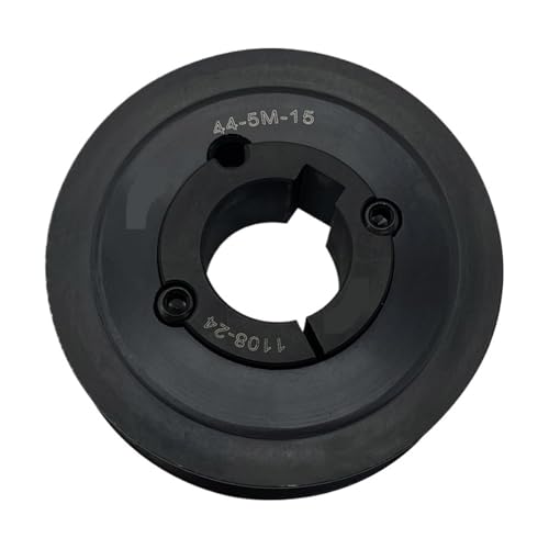 Kupplungsmotor-Riemenscheibe, V-Typ-Zahnriemenscheibe 5M 44-Zahn-Stahl-Synchronriemen 15 mm breite Riemen, 44-5M-15-1108(18mm) von DIMEIYAN