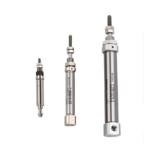 Luftpneumatikzylinder, Nadelzylinder Edelstahl-Mini-Luftzylinder Einfachwirkender Federrücklauf CJ1B CJ2B Pneumatisches Zubehör(Cj2b10x30 s) von DIMEIYAN