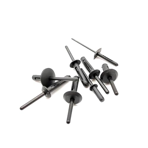 Nylonklemmen, Zierleisten-Druckverschlüsse, 10 Stück Kunststoff-Blindnieten/Radkastenklammern/Nylon-Spreiznieten(10pcs C08) von DIMEIYAN