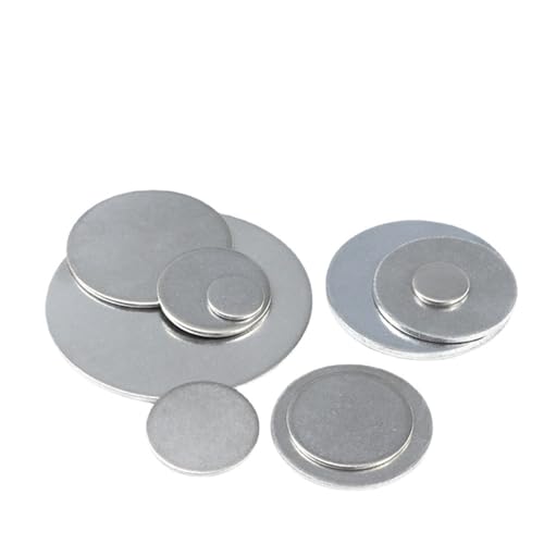 Runde Metallplatte, Metalle, runde Platte, 0,6/0,8/1/1,5/2/2,5/3/4/5 mm, 304 Edelstahl, kreisförmige Flachplatte, rundes Blech(3x50mm 1pcs) von DIMEIYAN