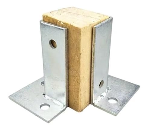 Stützfuß for Zaunpfosten, 2er-Pack verzinkte Pfostenbasishalterung, verstellbare Zaunpfostenhalterungen for Holzdecks, Reparatur des Pfostenschutzes Stützfuß for Zaunpfosten, 2er-Pack verzinkte Pfostenbasishalterung, verstellbare Zaunpfostenhalterungen for Holzdecks, Reparatur des Pfostenschutzes von DIMEIYAN