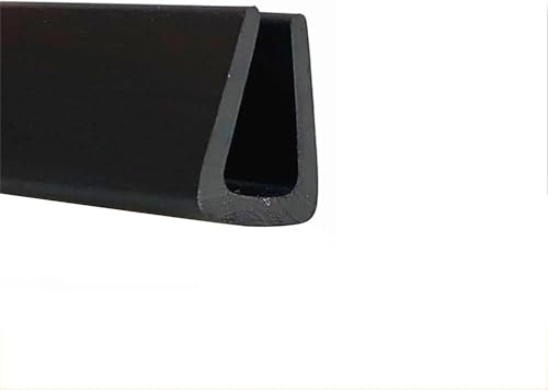 U-förmige Gummidichtung, 3,28 Fuß schwarzer Gummi-Dichtungsstreifen zur Isolierung der Kanten, for die Reparatur und Restaurierung von Schränken(4mm x 10mm) von DIMEIYAN