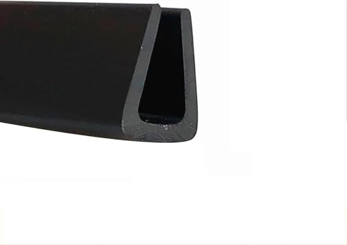 U-förmige Gummidichtung, 3,28 Fuß schwarzer Gummi-Dichtungsstreifen zur Isolierung der Kanten, for die Reparatur und Restaurierung von Schränken(6mm x 10mm) von DIMEIYAN