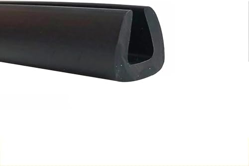 U-förmige Gummidichtung, 3,28 Fuß schwarzer Gummi-Dichtungsstreifen zur Isolierung der Kanten, for die Reparatur und Restaurierung von Schränken(8mm x 11mm) von DIMEIYAN